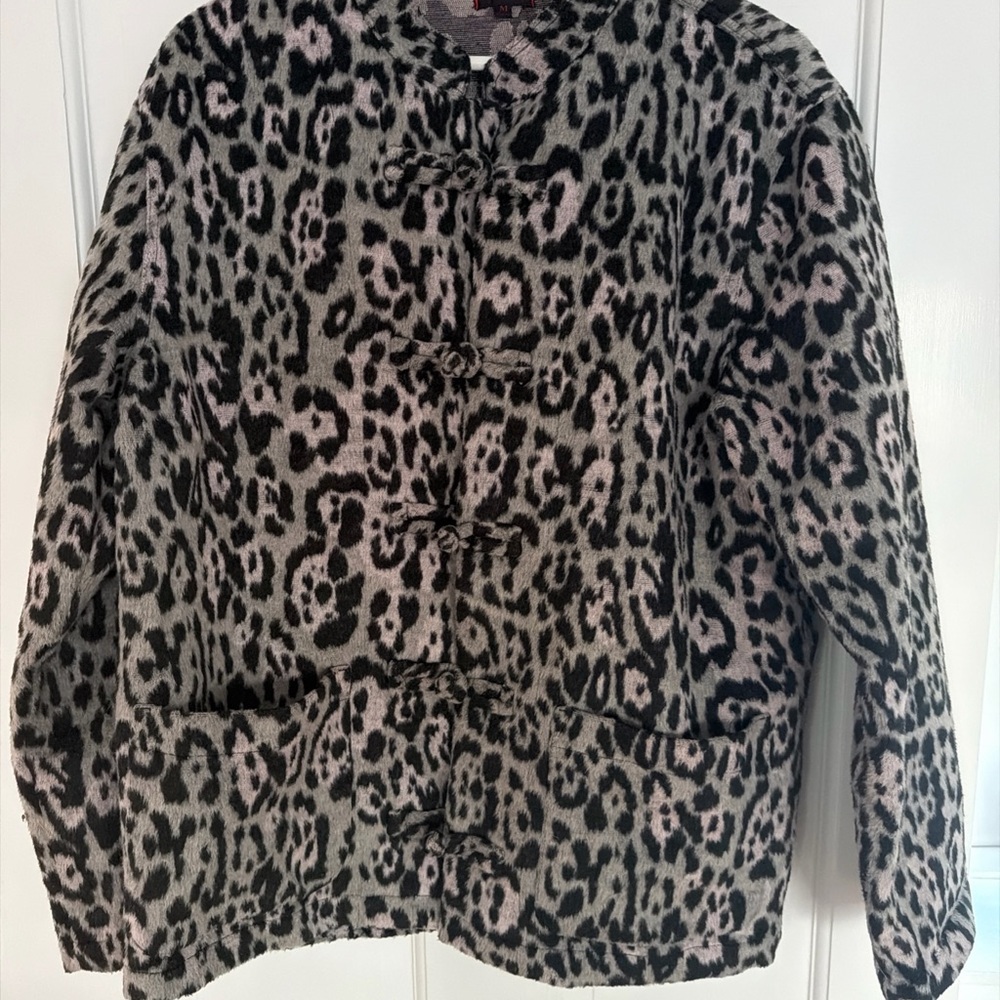 Leopard Print unisex Jacket for adult